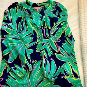 Lilly Pulitzer Elsa Silk Top | Tiger Palm